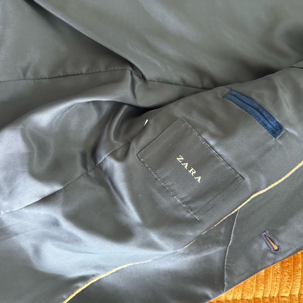 Velvet Tuxedo Jacket - Blue